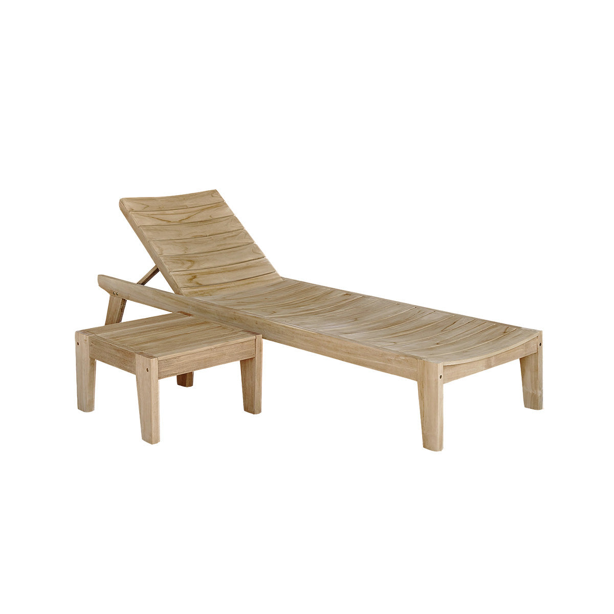 JAYA - Set lettino e tavolino in teak massello