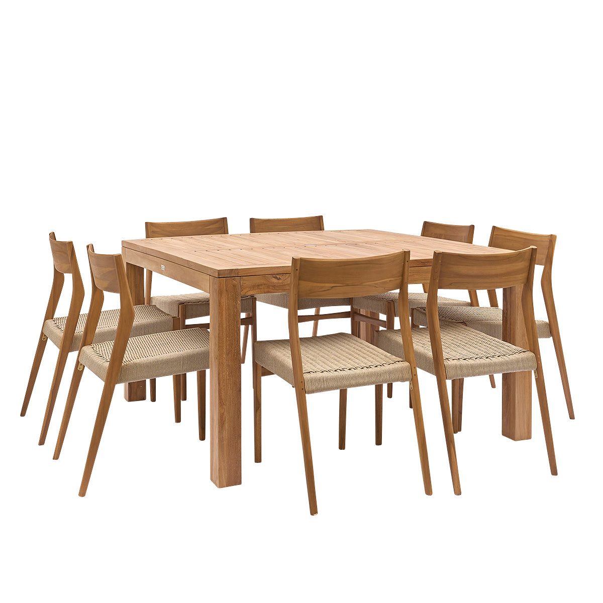 LIVIE - Set di mobili da giardino in teak massello 8 pers.