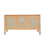 Mobile per lavabo in teak massello e cannage 145 cm