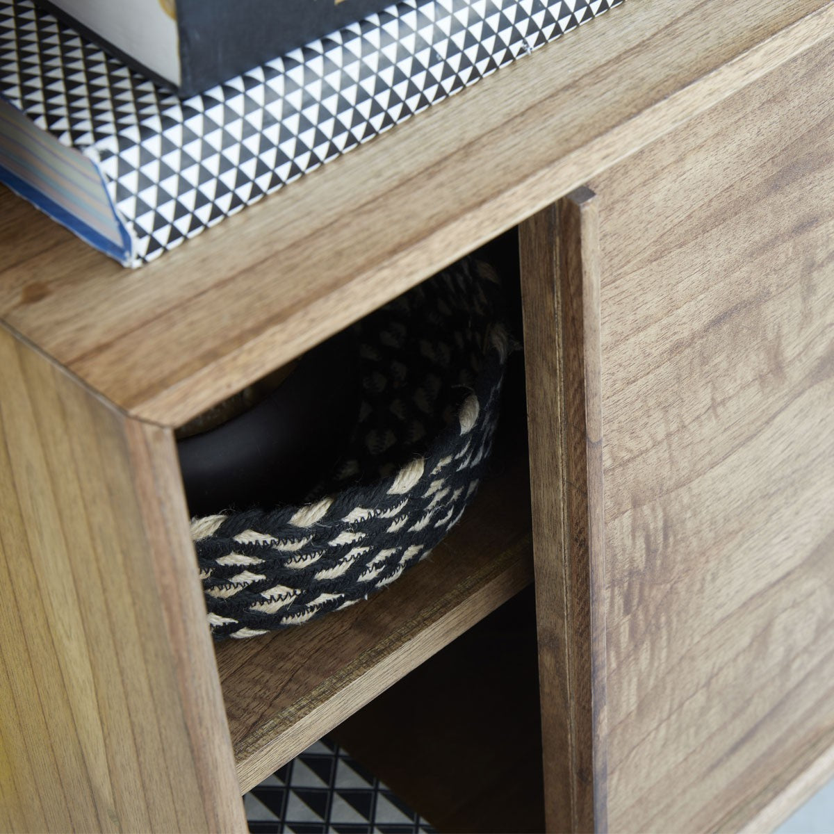 FIFTIES - Libreria in mindi massello 120 cm