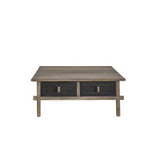 Tavolino in legno massello riciclato 100 cm