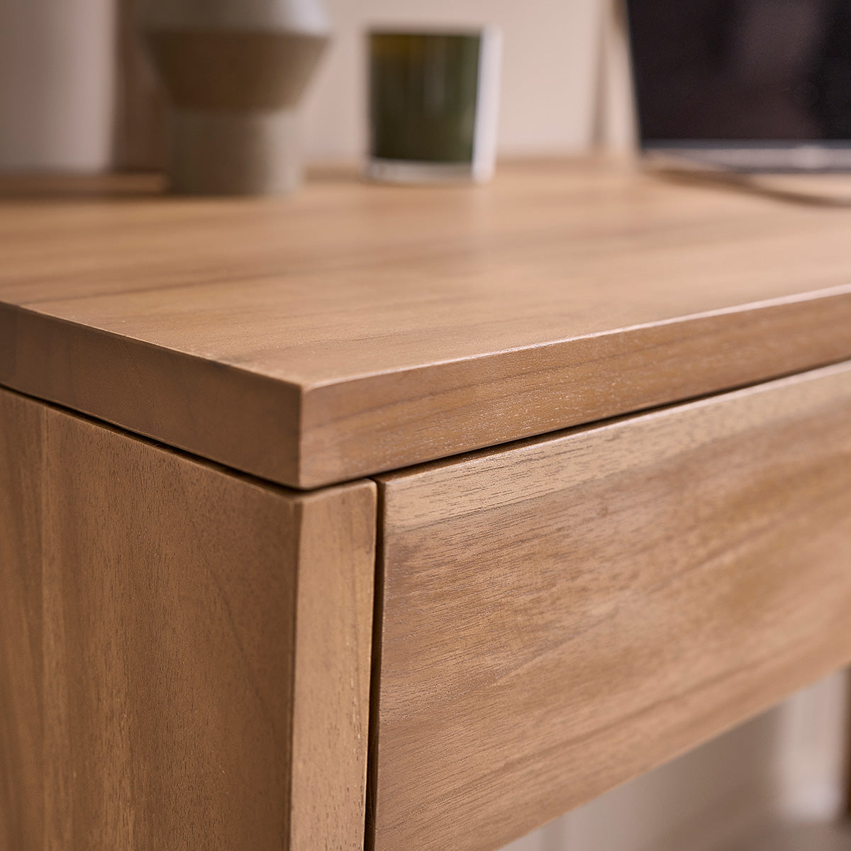 TRISTAN - Scrivania in teak massello 130 cm