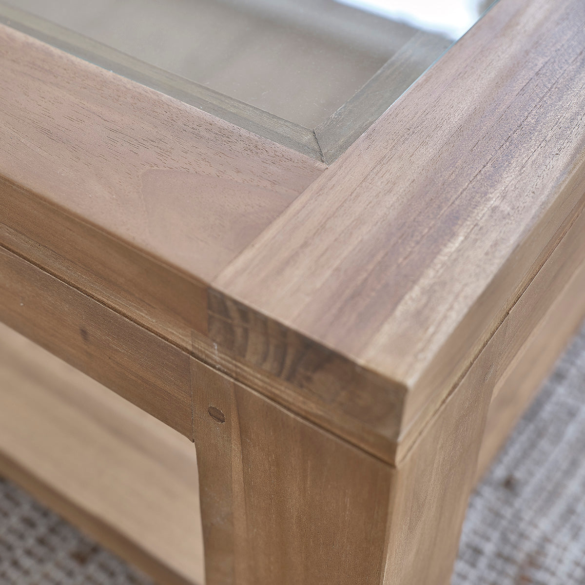 BOSTON - Tavolino in teak massello da 100 cm