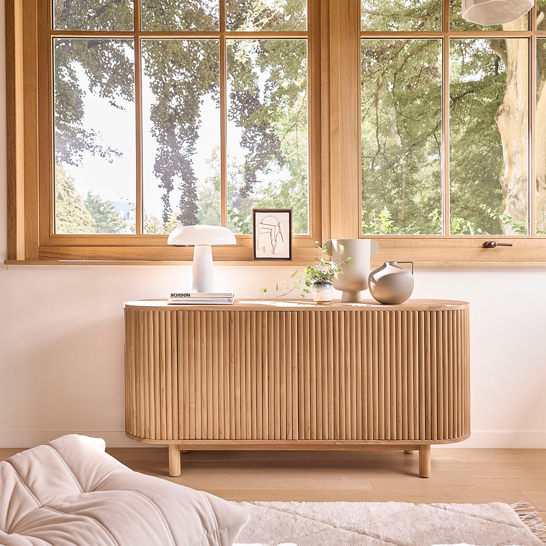 COLINE - Credenza in teak massello 160 cm