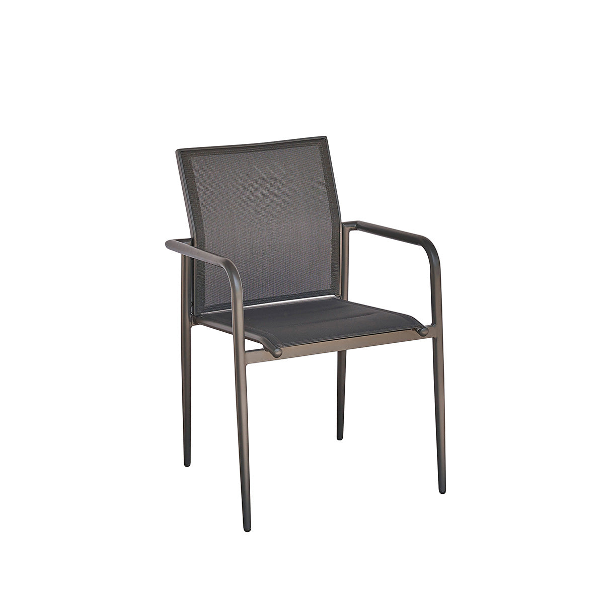 LAGON - Poltrona in alluminio e textilene grigio
