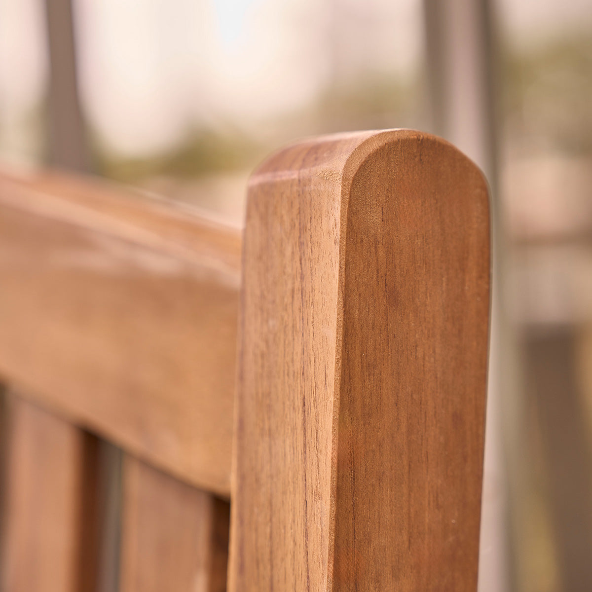 BALI - Panchina da giardino in teak massello oliato 120 cm