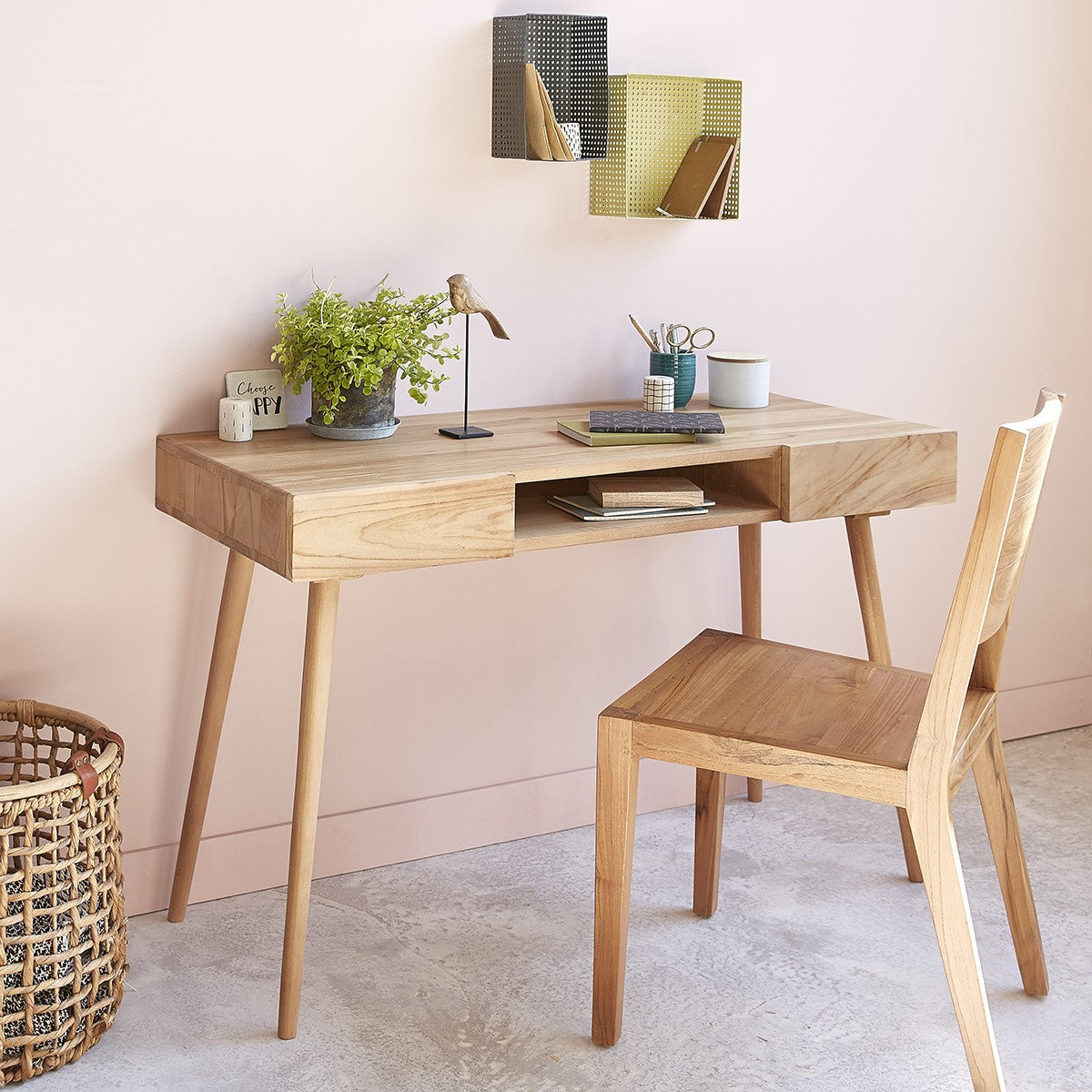 TRISTAN - Set di 2 sedie in teak massello