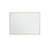 Specchio rettangolare in metallo dorato 70x50 cm