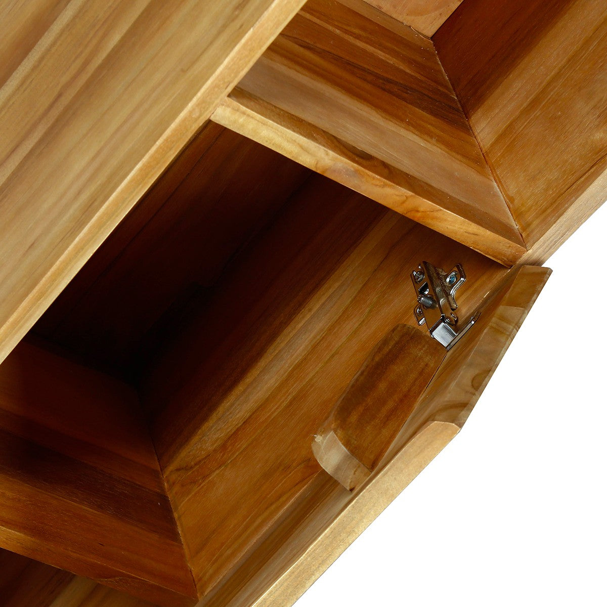 Colonna da bagno in teak massello sospesa 150 cm