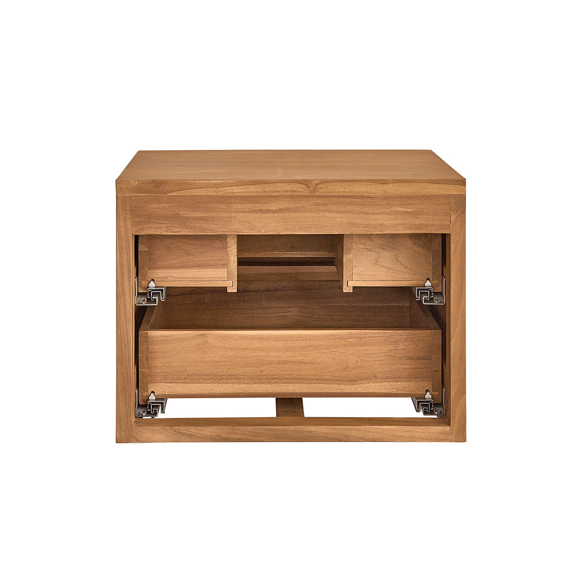 MAË - Mobile sottolavabo sospeso in teak massiccio 60 cm