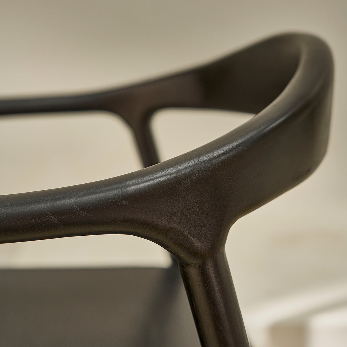 AMBRE - Set di 2 sedie in teak massello nero