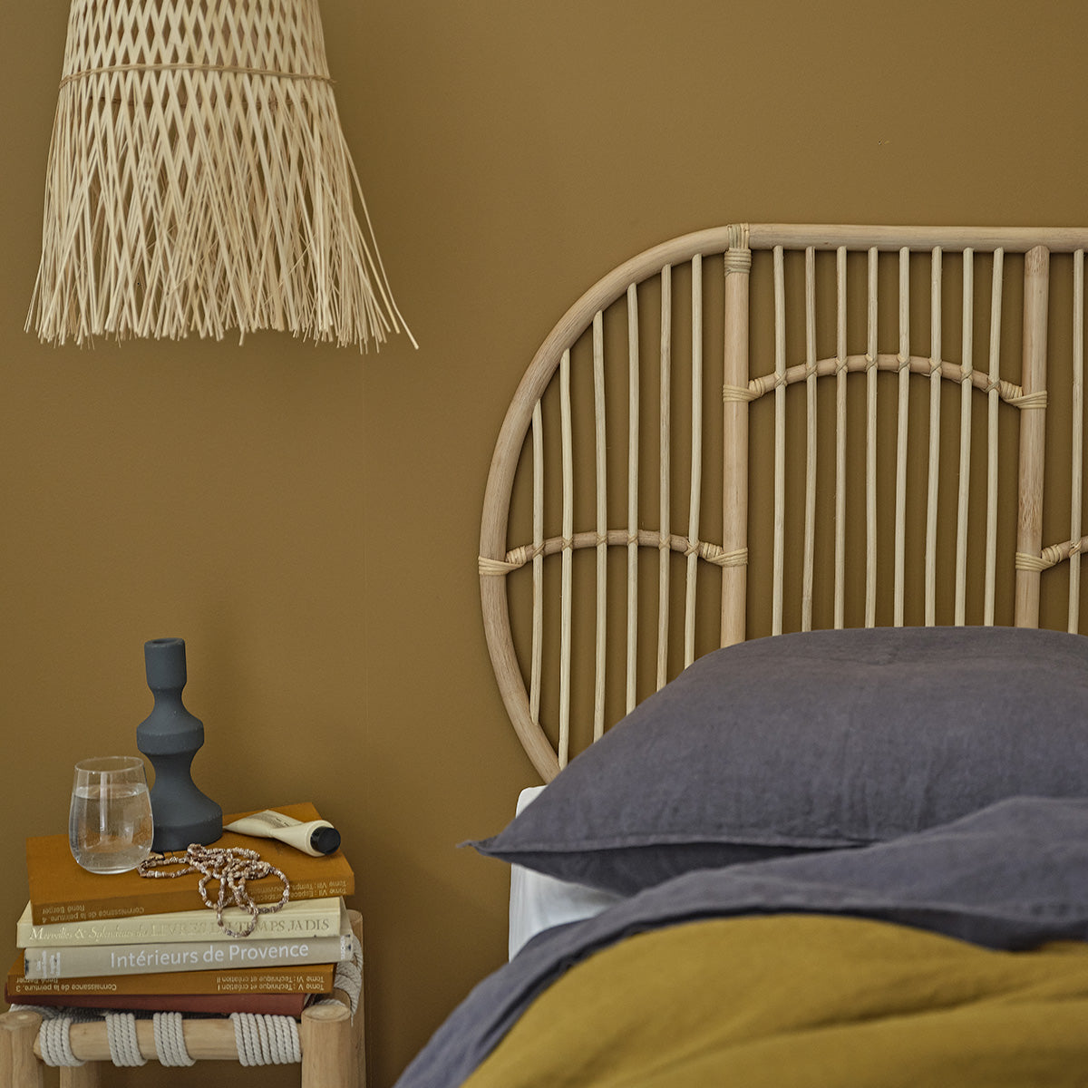 BOHO - Testiera in rattan 160 cm