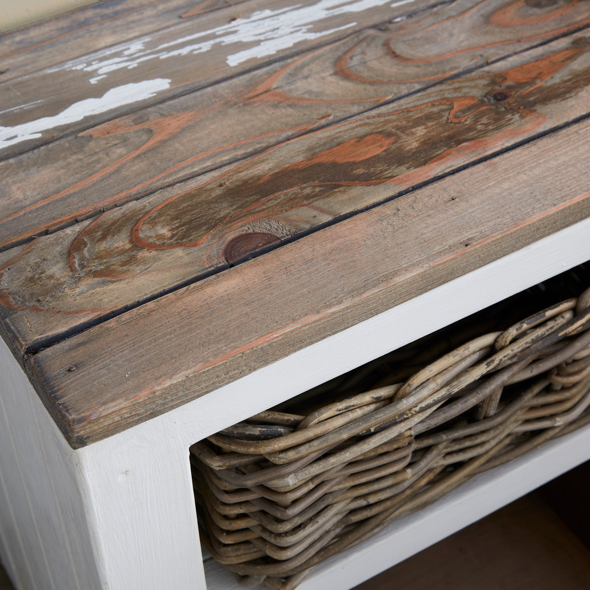 HONFLEUR - Comodino in legno massello riciclato 45 cm