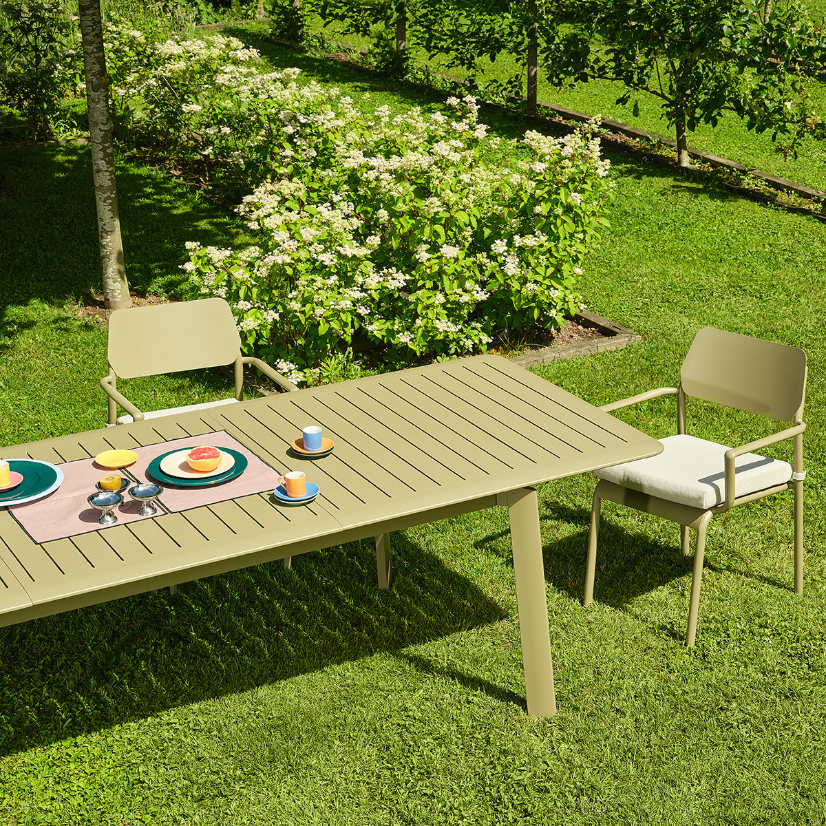 SARO - Tavolo da giardino allungabile in alluminio