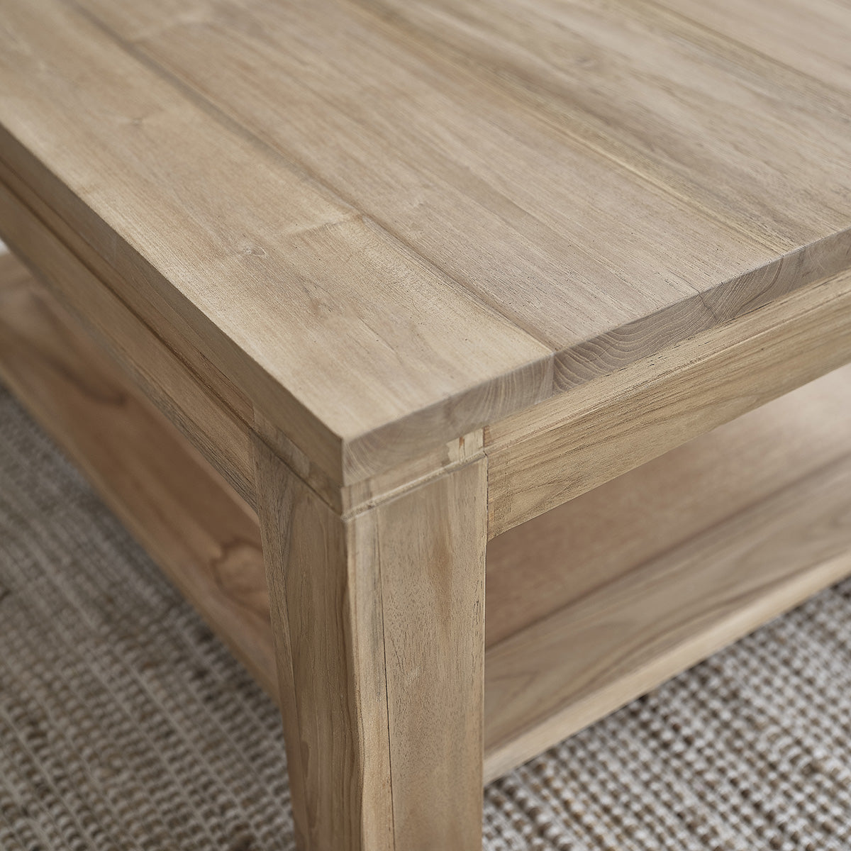 BOSTON - Tavolino in teak massello da 80 cm