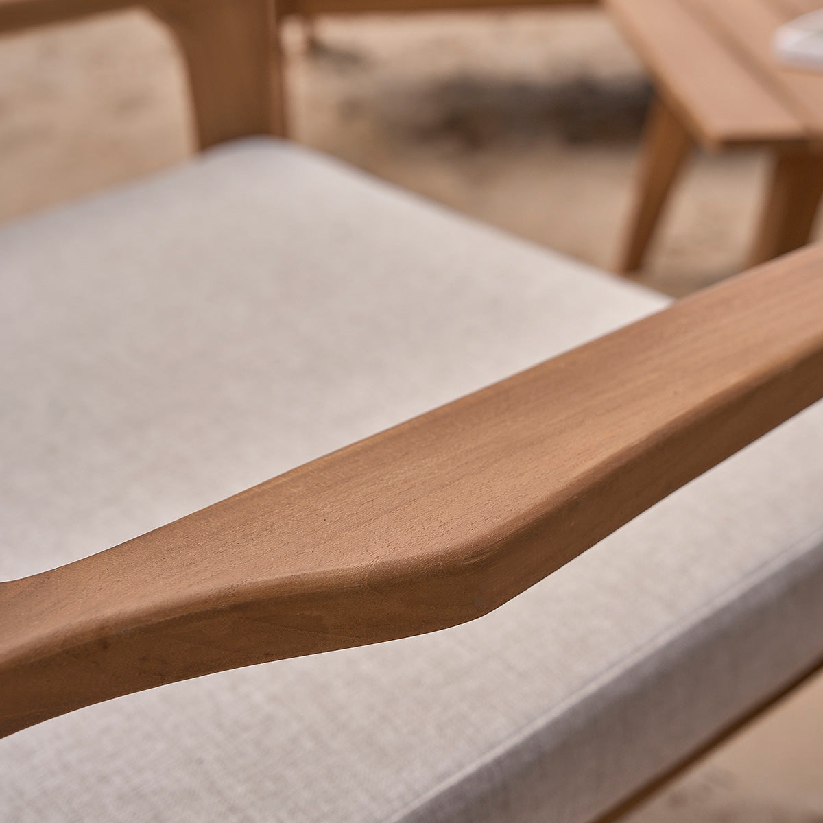 BARI - Set di mobili da giardino bassi in teak massello