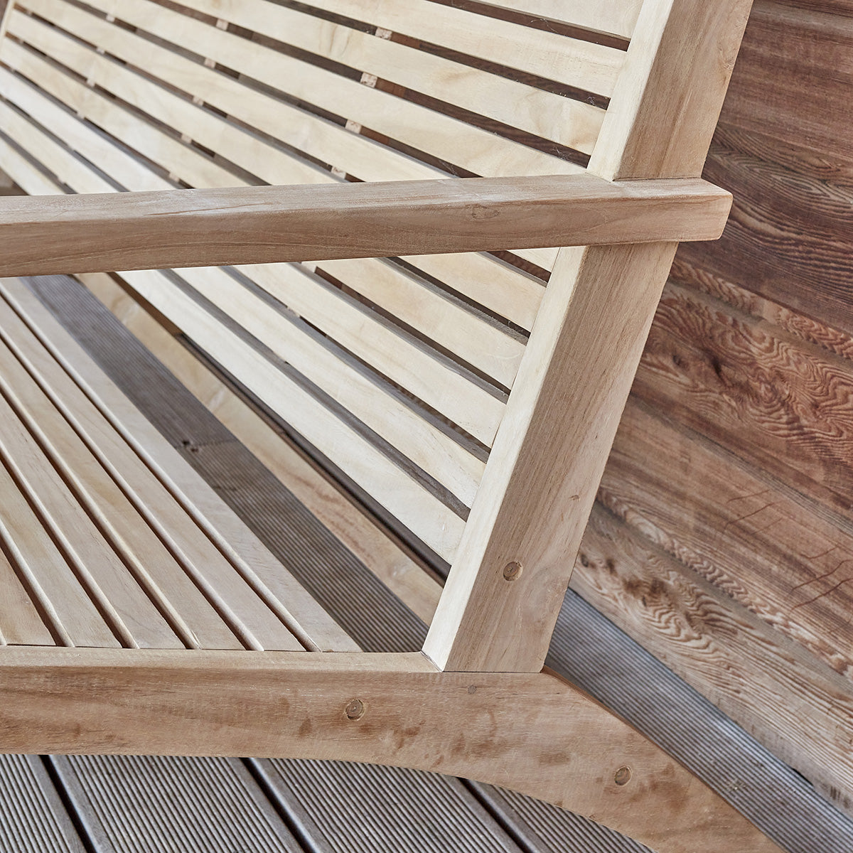 MALTE - Panchina in teak massello 160 cm