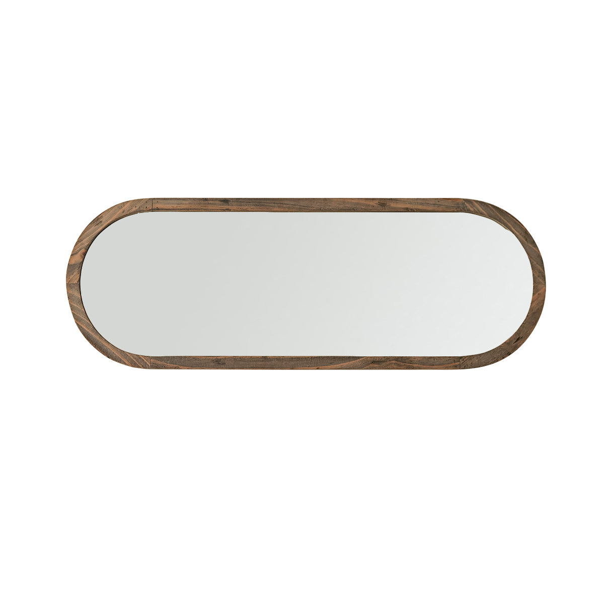 SEZANNE - Specchio ovale in legno massello riciclato 140x50 cm