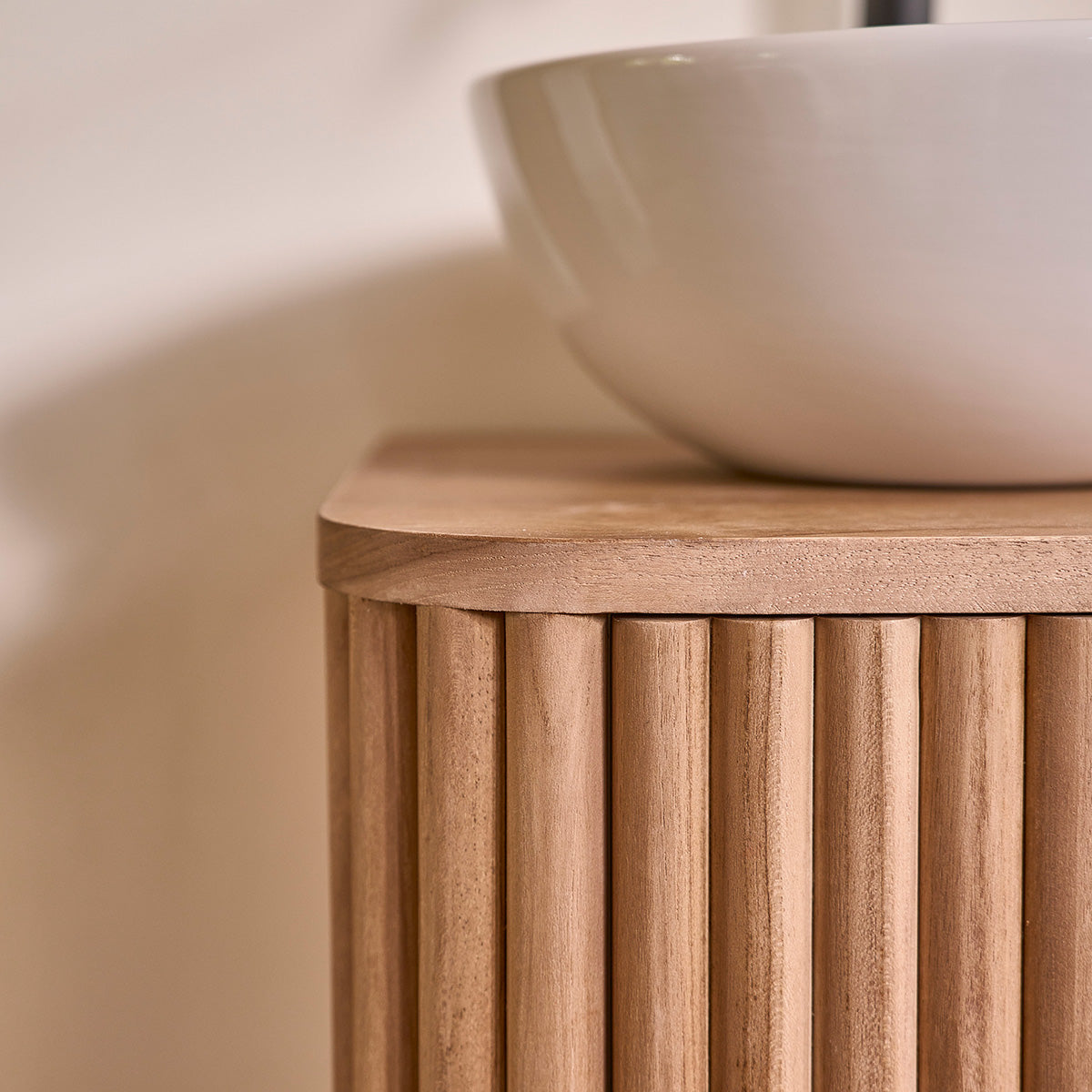 COLINE - Lavabo in teak massello 40 cm