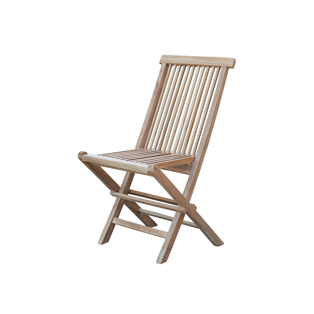 MIDLAND - Sedia da giardino pieghevole in teak massello