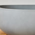 Lavabo in cemento grigio ovale 50 cm