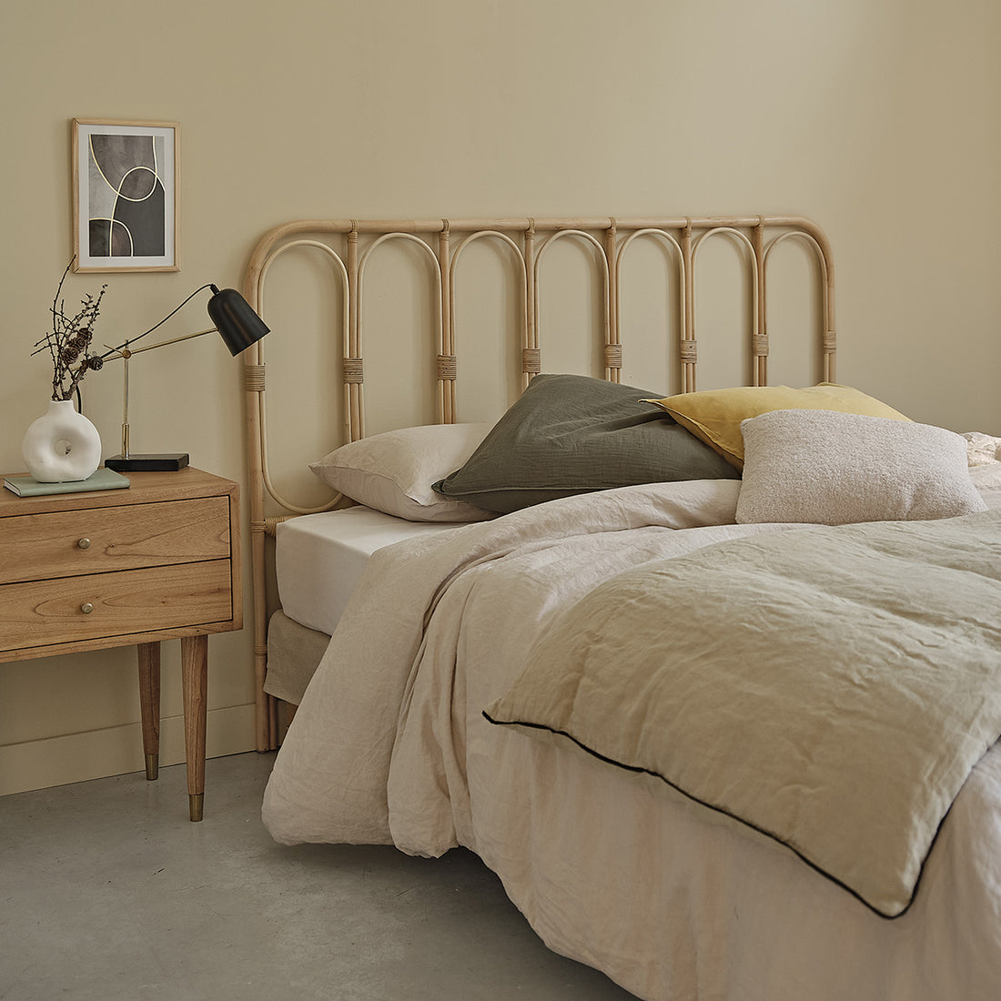 BOHO - Testiera in rattan 160 cm