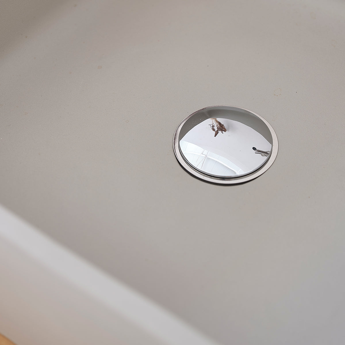 PURE - Lavabo in cemento grigio quadrato 37 cm