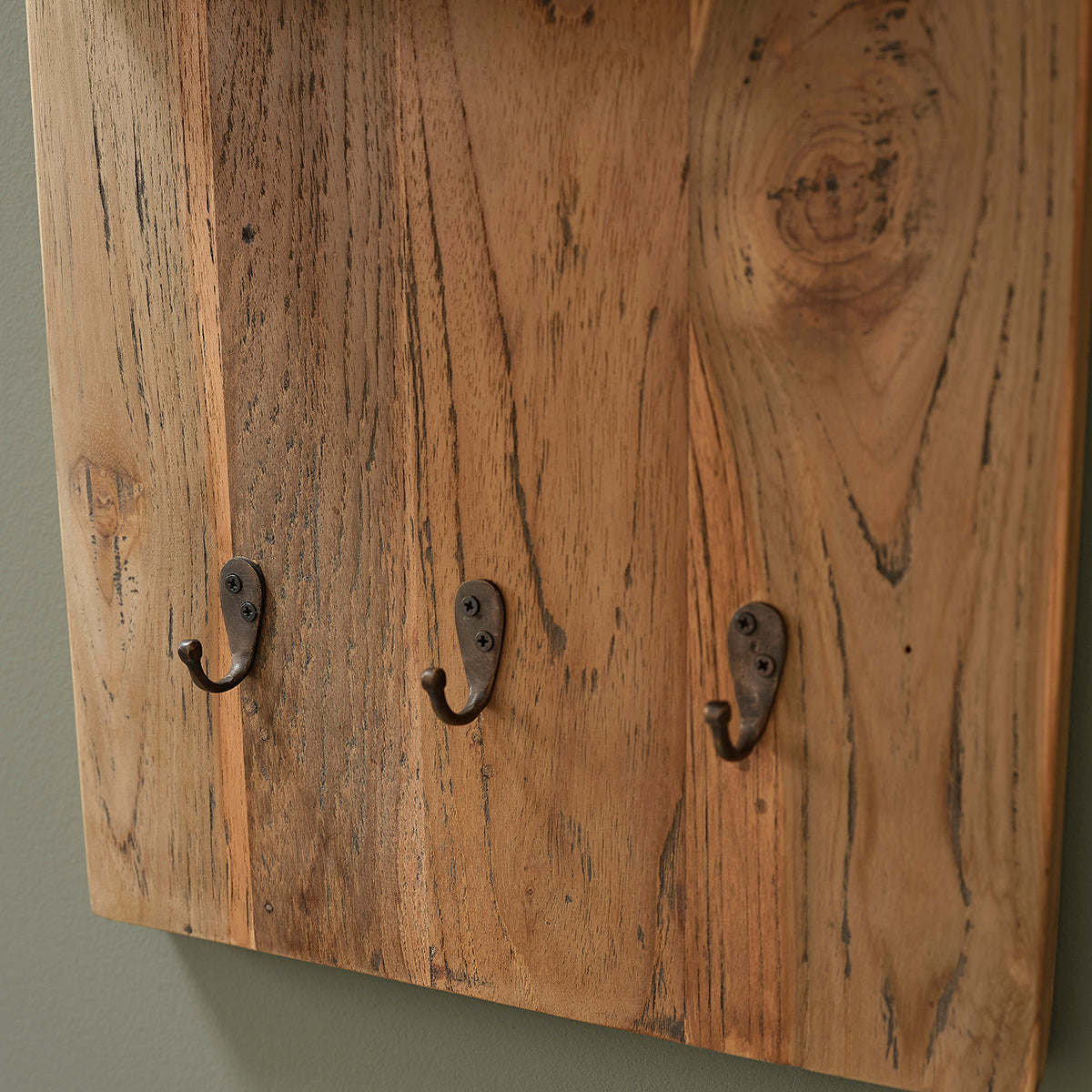 AUSTIN - Mensola a muro in teak massello riciclato 100 cm