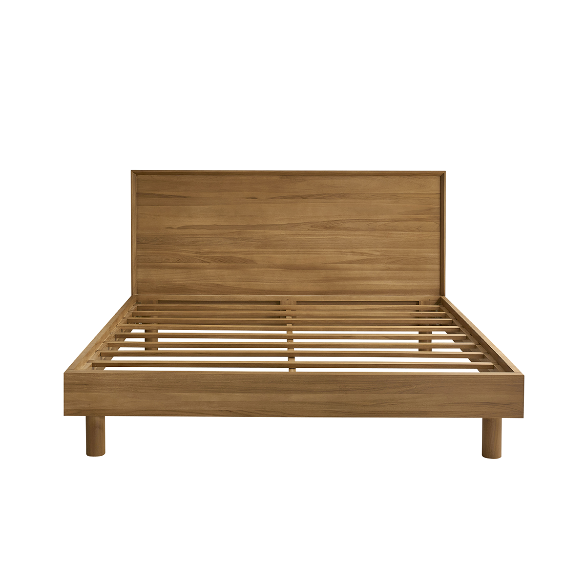 Collezione Gustave - Letto in teak massiccio da 180 cm con rete