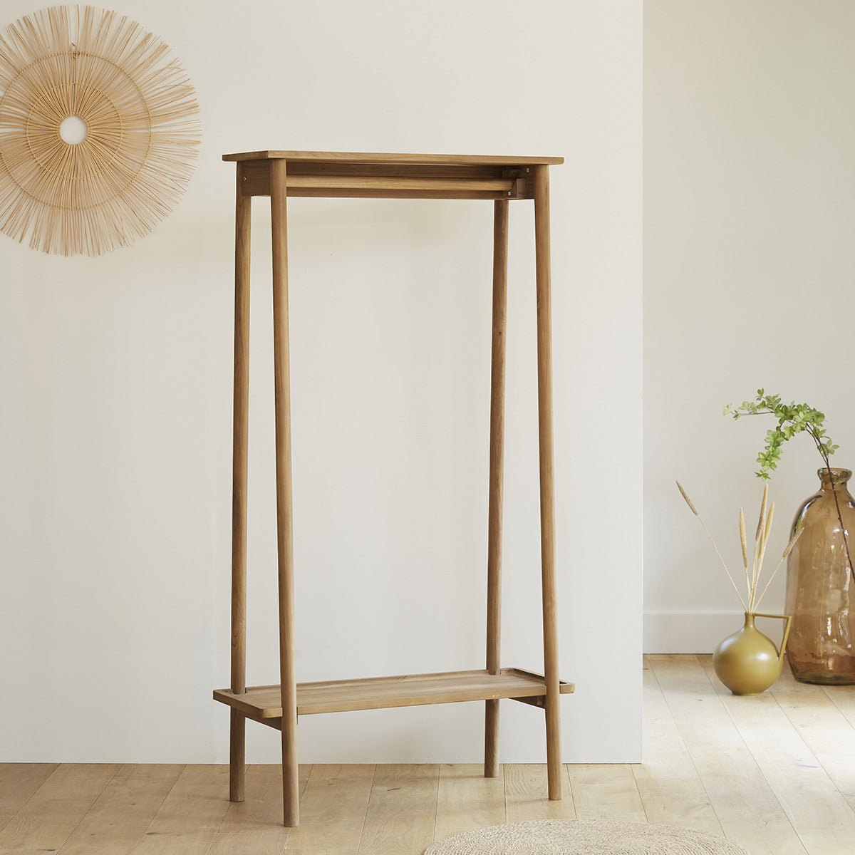 BOSTON - Appendiabiti da 85 cm in teak massello