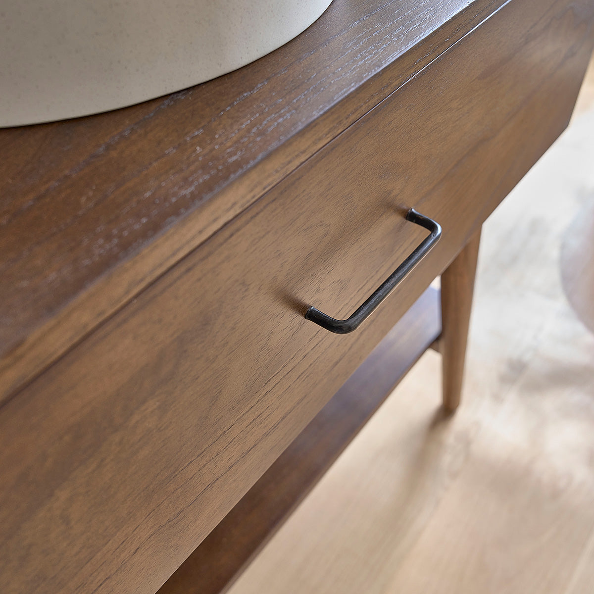 CALIXTE - Mobile da bagno in mindi massello 80 cm