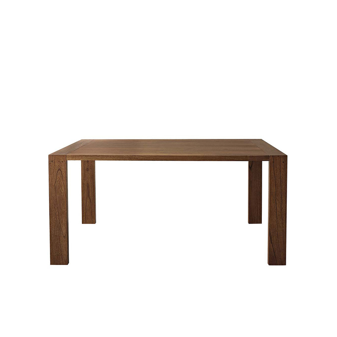 MILO - Tavolo in mindi massello con finitura in noce per 8 pers.