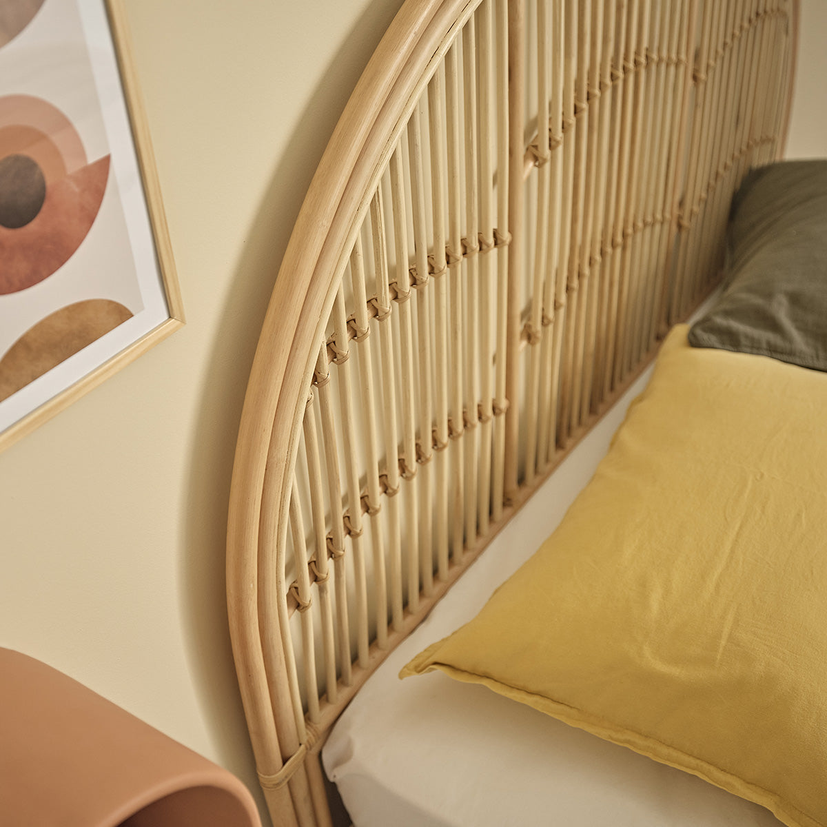 BOHO - Testiera in rattan 140 cm