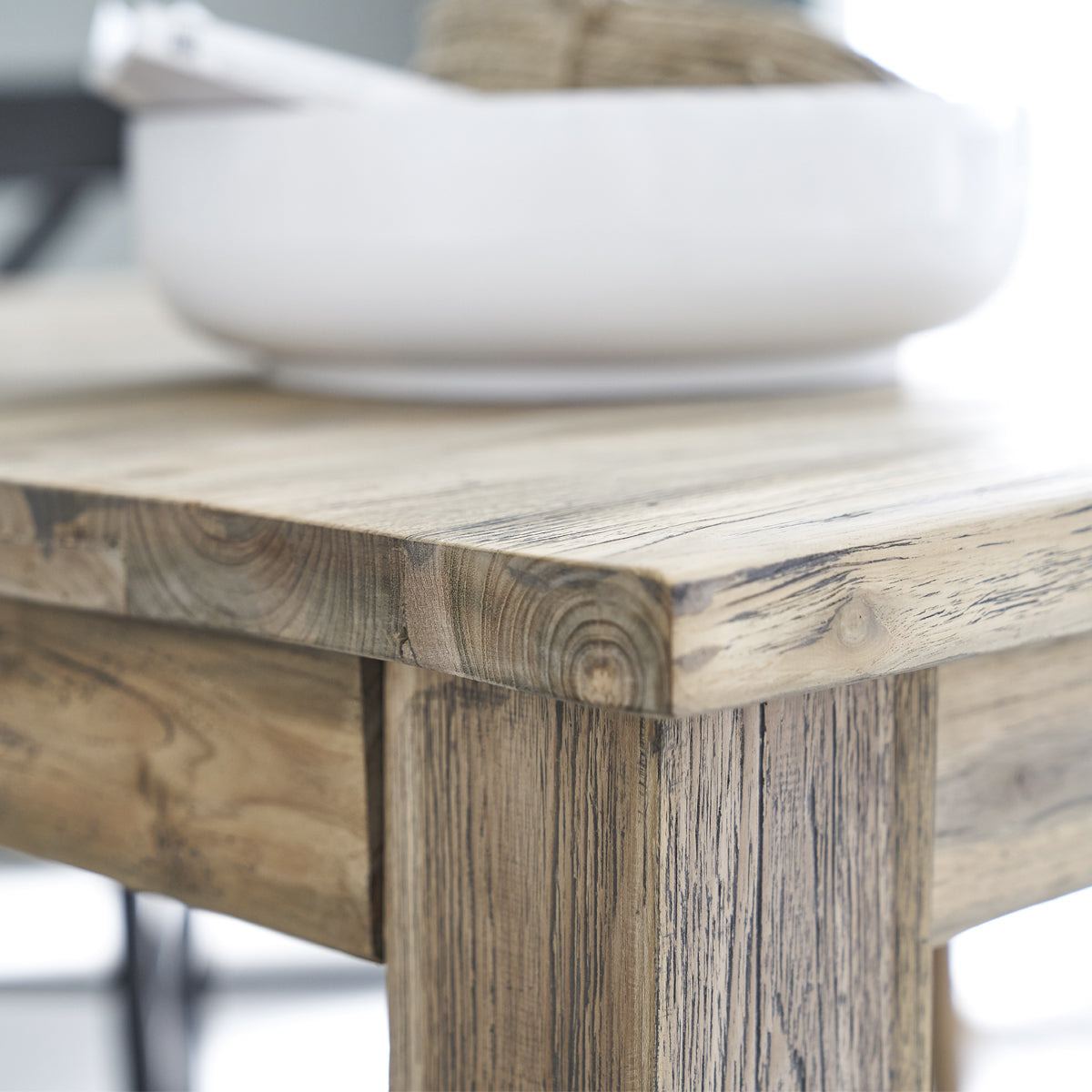 CARGO - Tavolo in teak massello riciclato allungabile 14 pers.