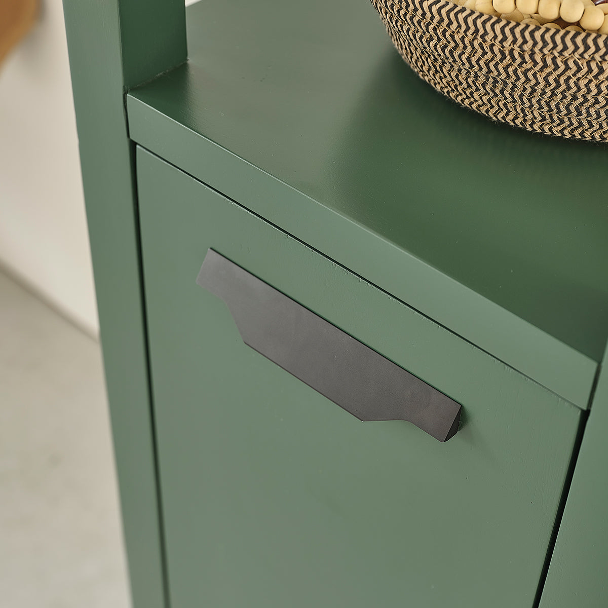 OLIVIA - Colonna bagno verde in legno di acacia 160 cm