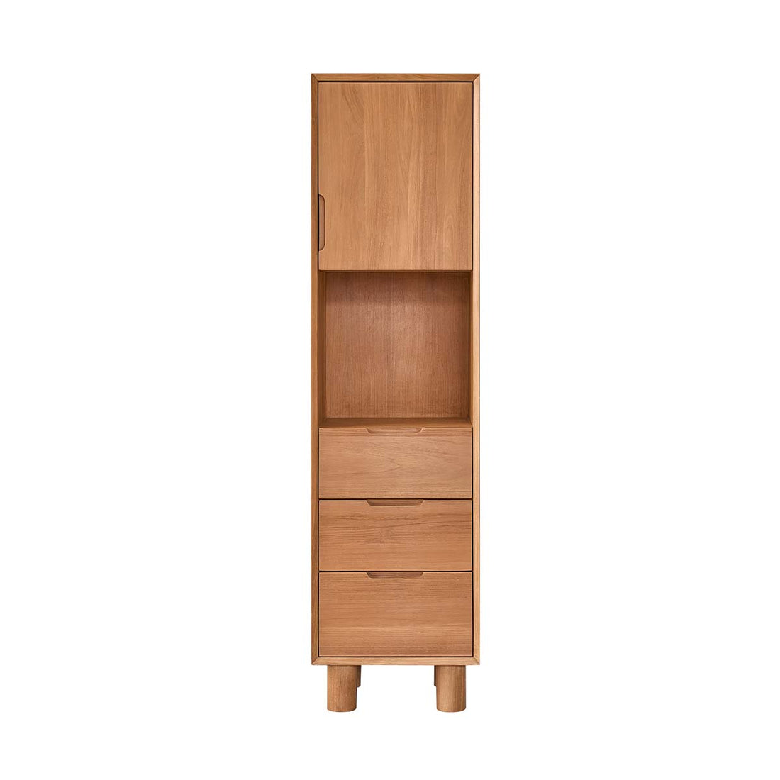 GUSTAVE - Colonna bagno in teak massello 45 cm