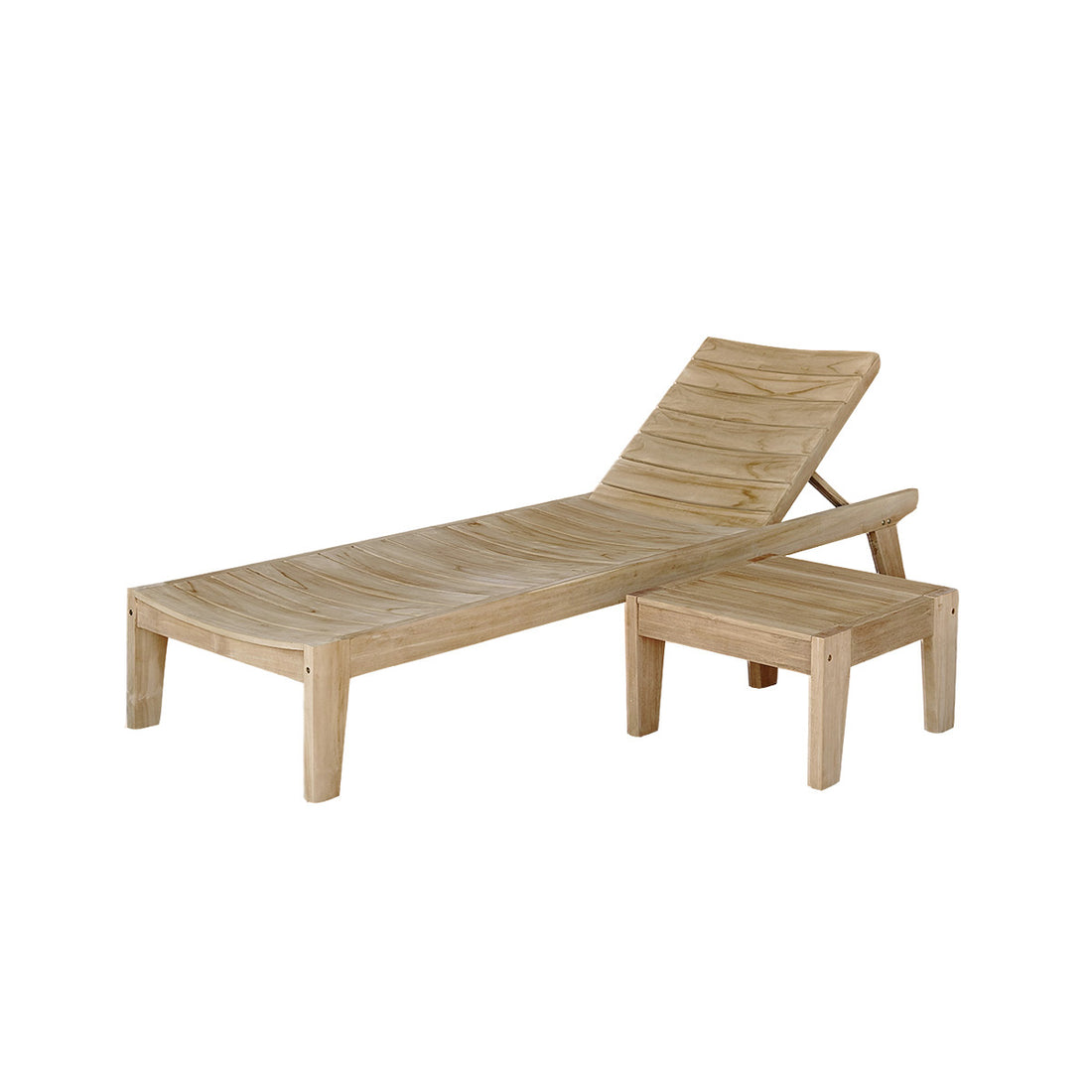 JAYA - Set lettino e tavolino in teak massello