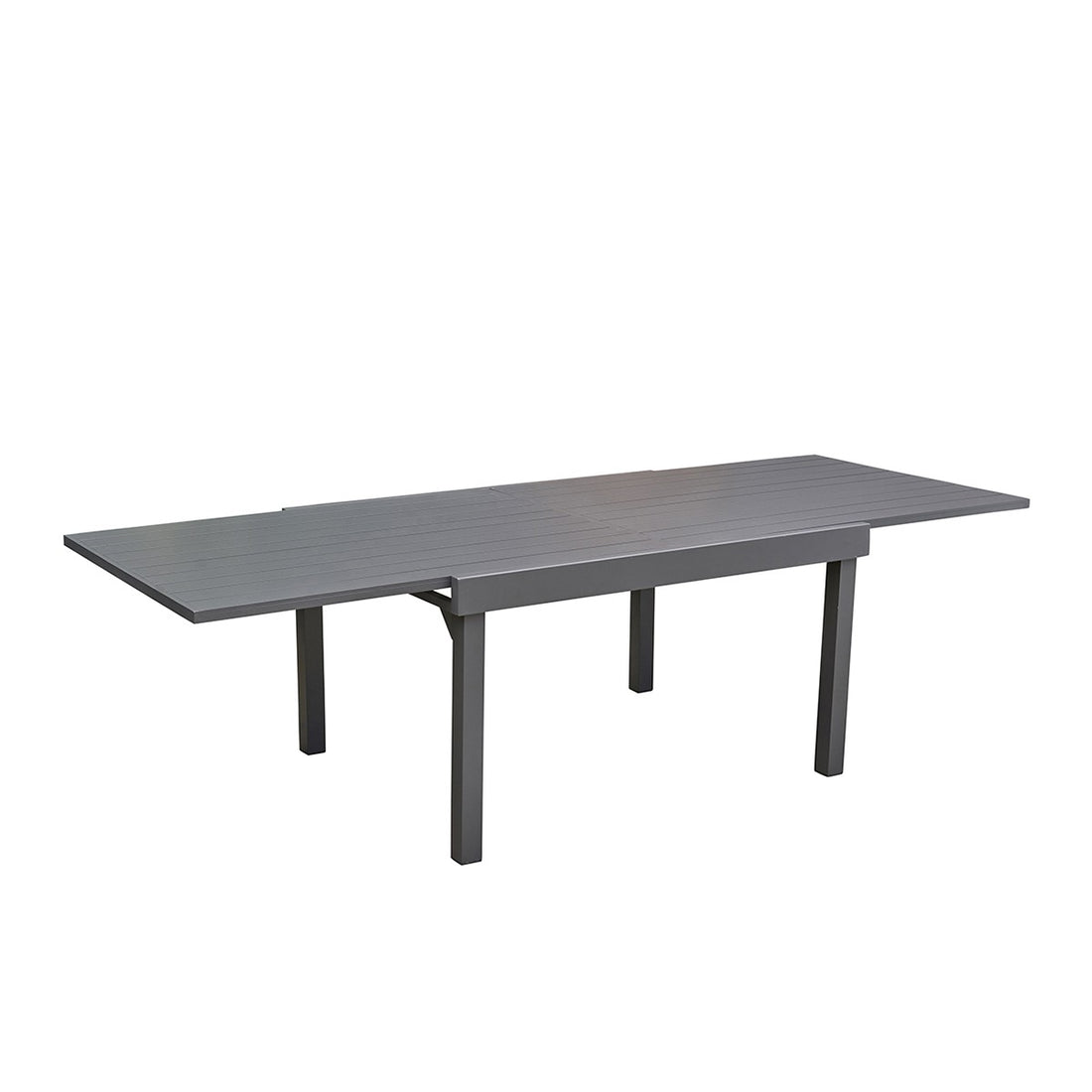 MODULO - Tavolo da giardino allungabile in alluminio grigio 6/10 pers.